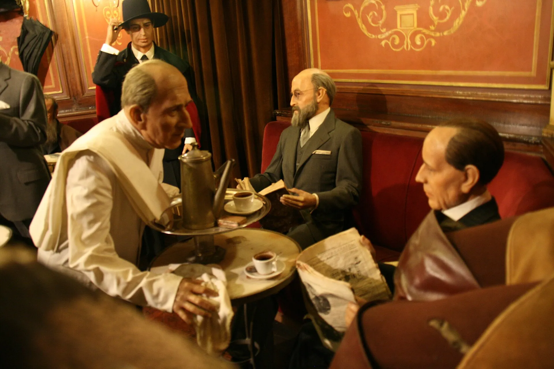 Escena con figuras de cera en el Museo de Cera de Madrid